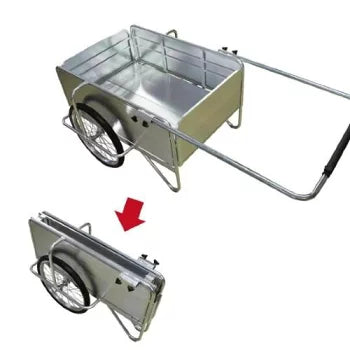 ノーパンクタイヤ 組立式アルミリヤカー
