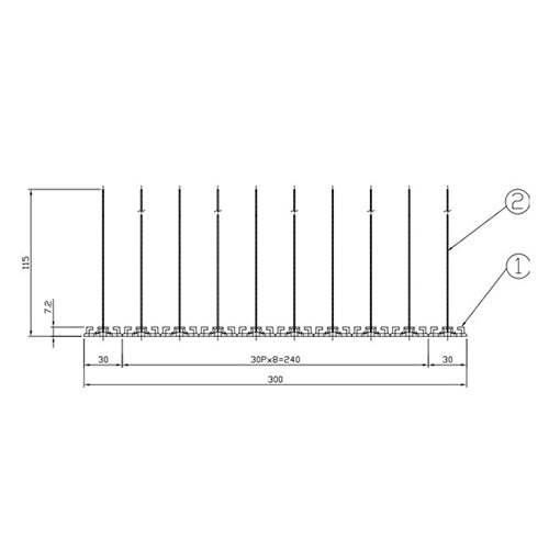 BF3バードピン (スタンダード)透明