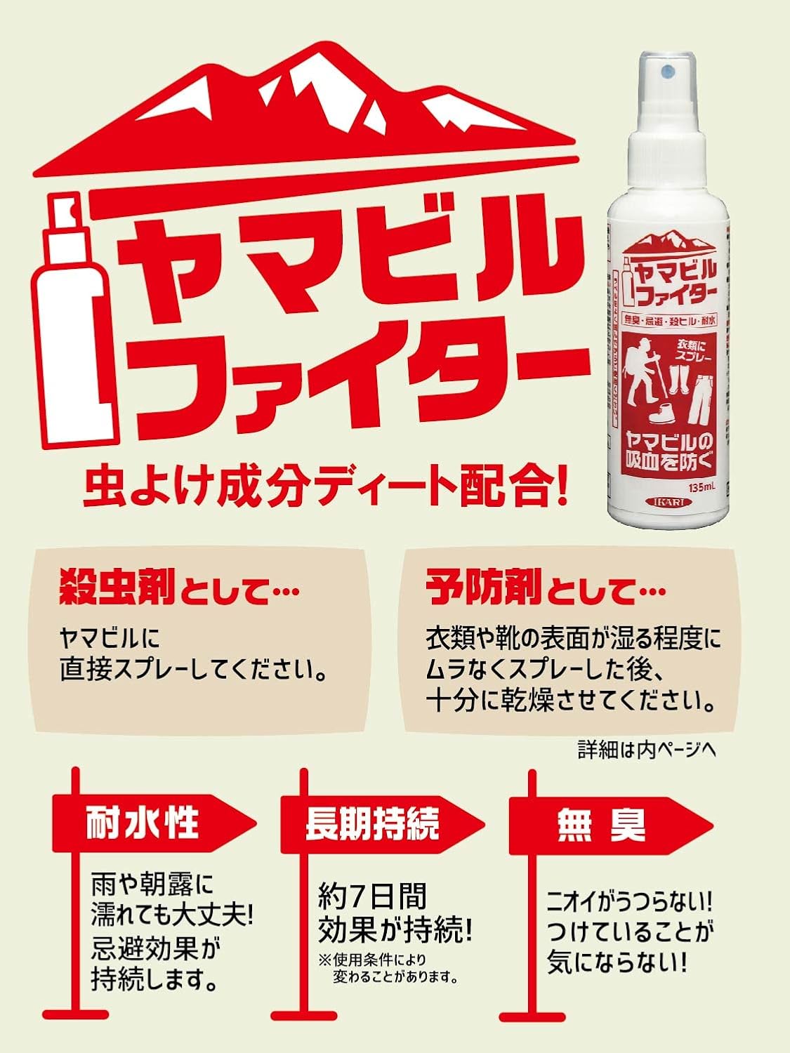 ヤマビルファイター(ヤマビル、マダニ用スプレー)