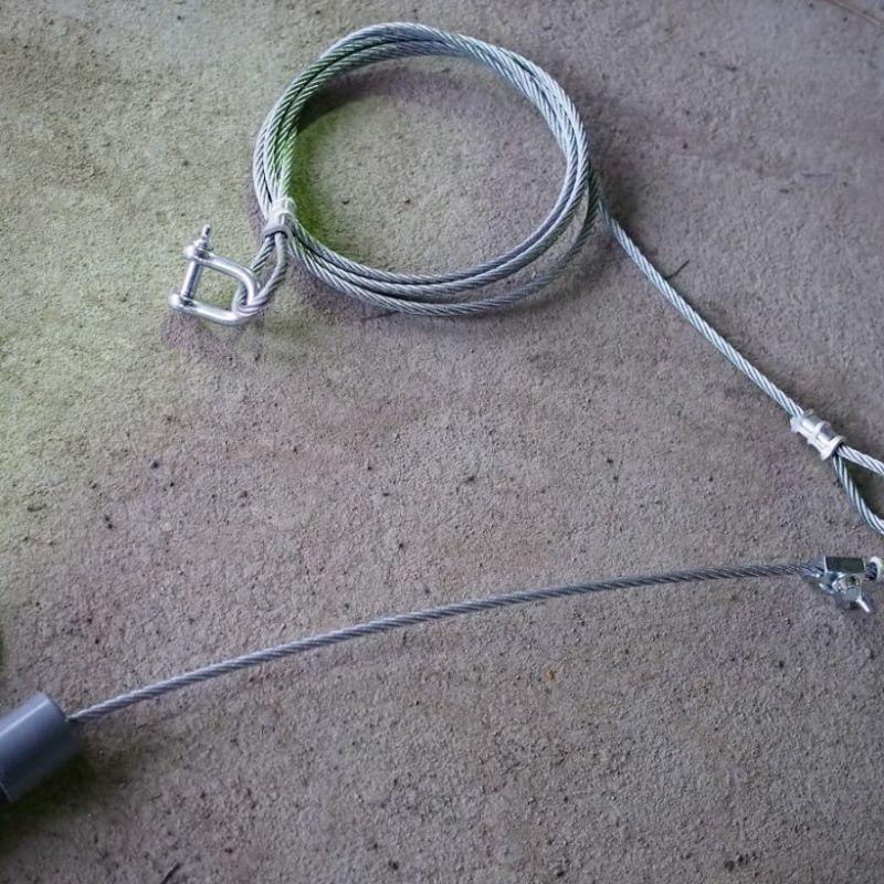 足くくり罠用 めっきワイヤロープ Φ6mm 6＊24
