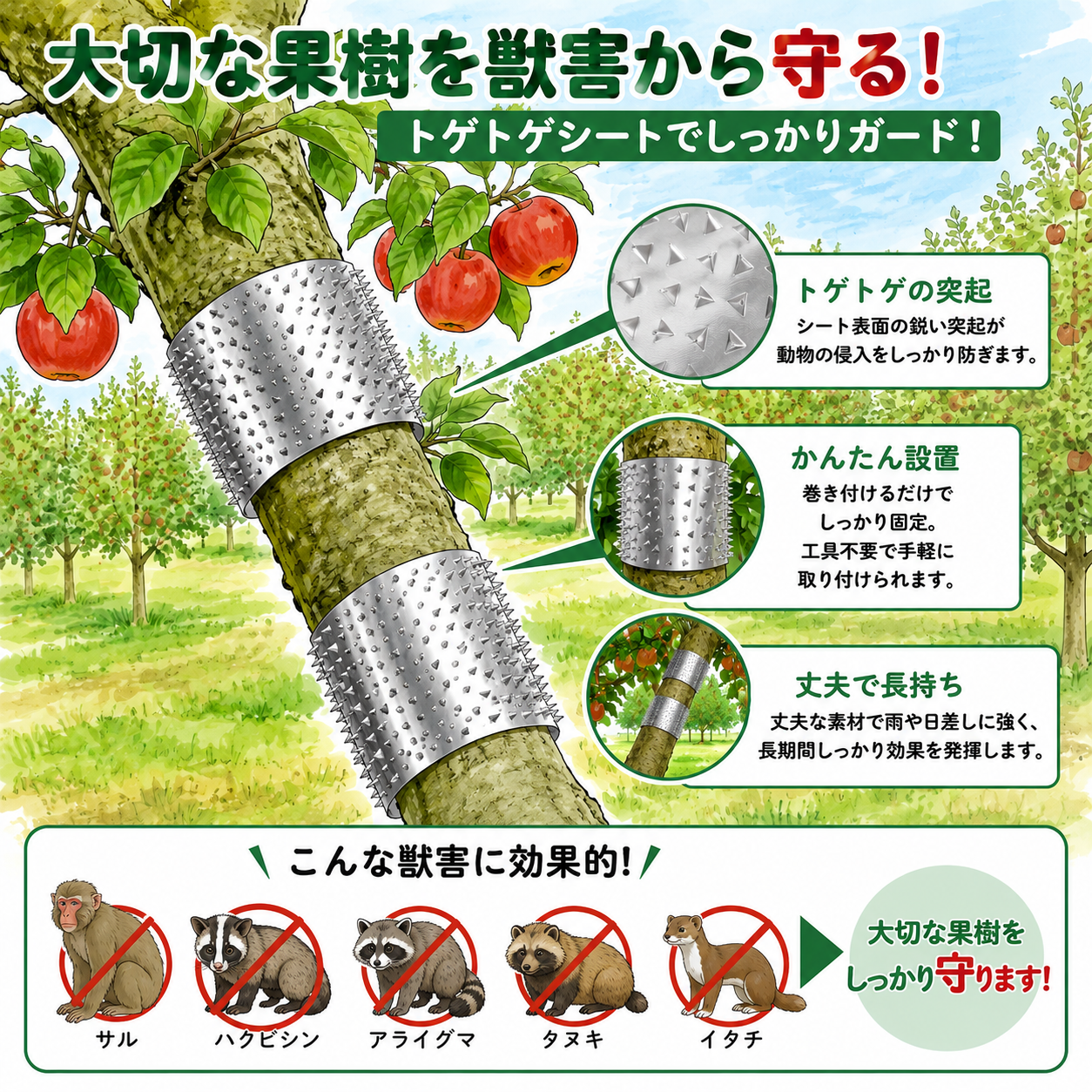 有刺鉄板 トゲファイヤー 10枚入り